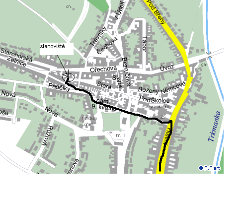 podrobnj mapa centra